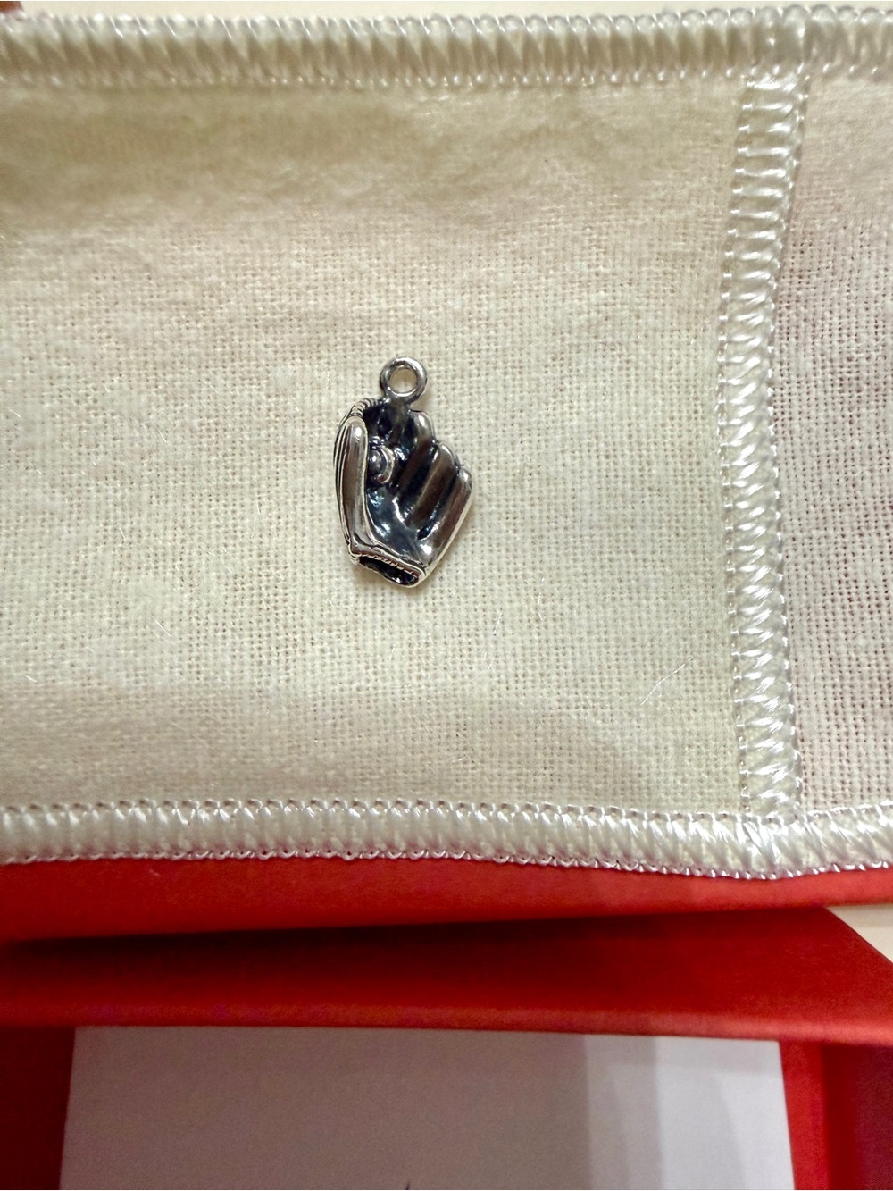 James Avery Sterling Silver Baseball & Glove Charm - Picture 3 of 7